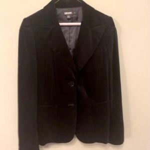 DKNY Black Velvet Blazer